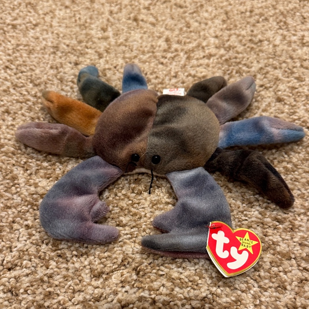 Ty Multicolor Beanie Baby Crab - Claude